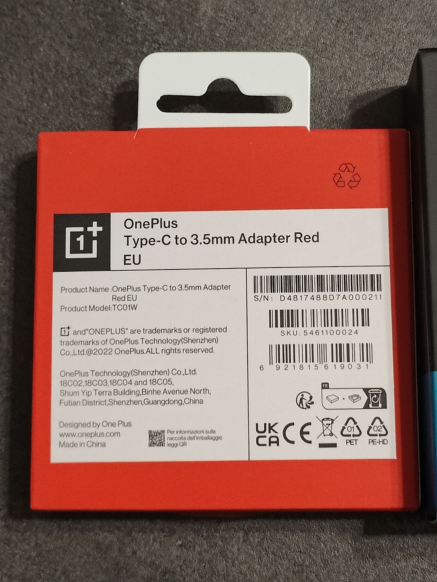 Casti OnePlus Nord + adaptor USB-C 3.5mm