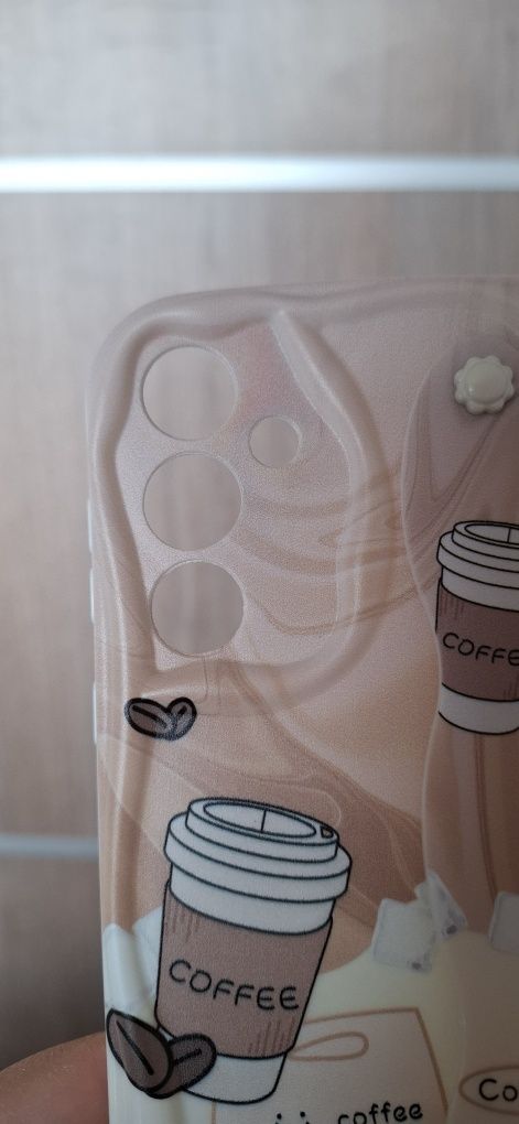 Husa Samsung Galaxy A55 5G - model "cafea" cu suport flexibil