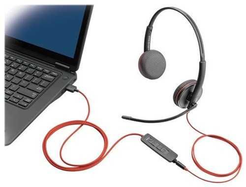 Casti Plantronics Blackwire C3225 USB-A, Jack 3.5mm Binaural Sigilat
