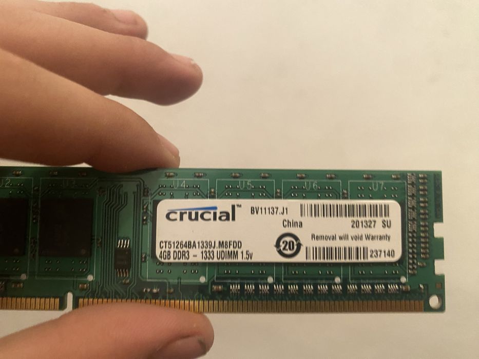 Продам ОЗУ crucial 4gb DDR-1333