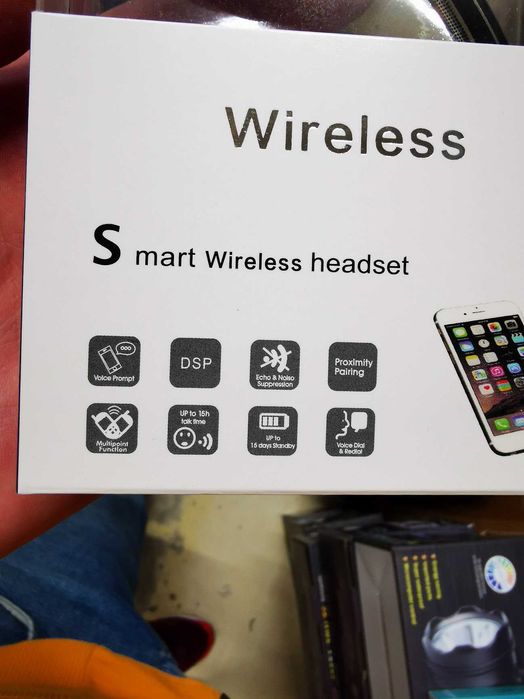 Casca microfon bluetooth negru plantronics jbl sony apple huawei
