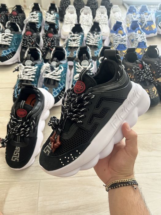 Adidasi Versace Chain Reaction Noi