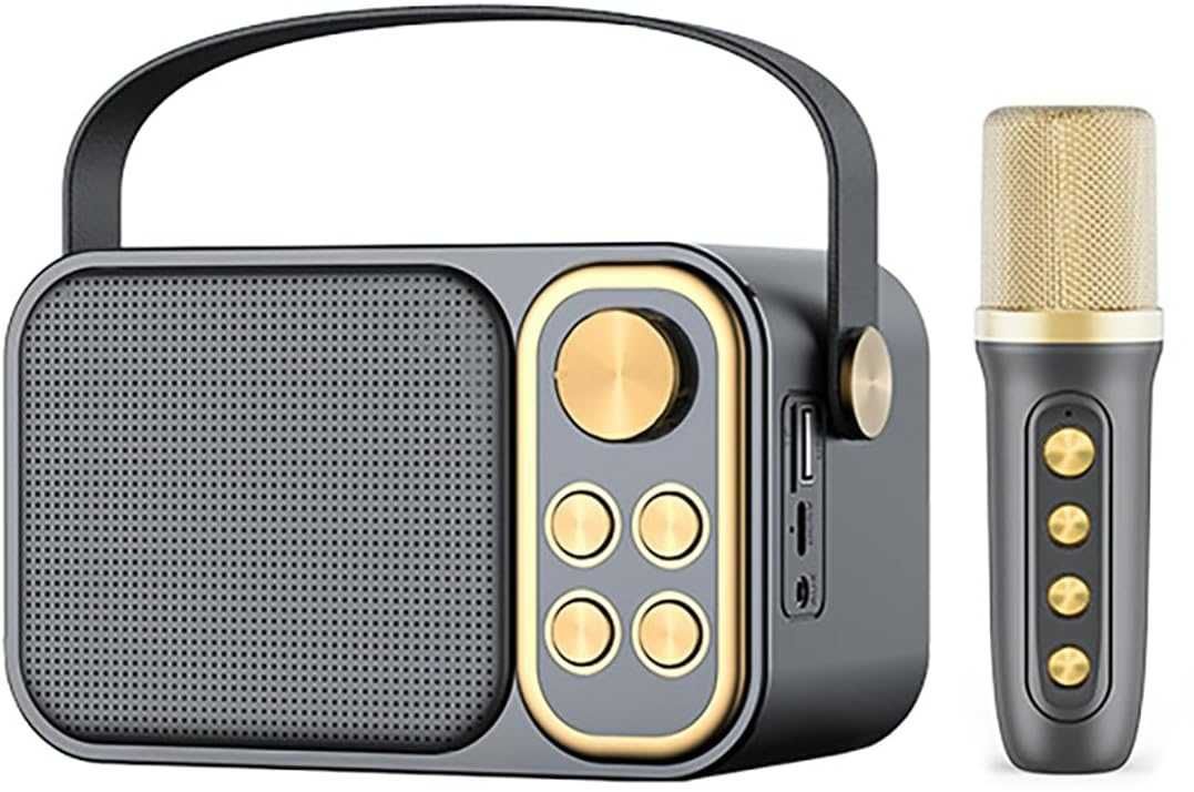Ретро Bluetooth колонка с микрофон -Bluetooth AUX SD USB