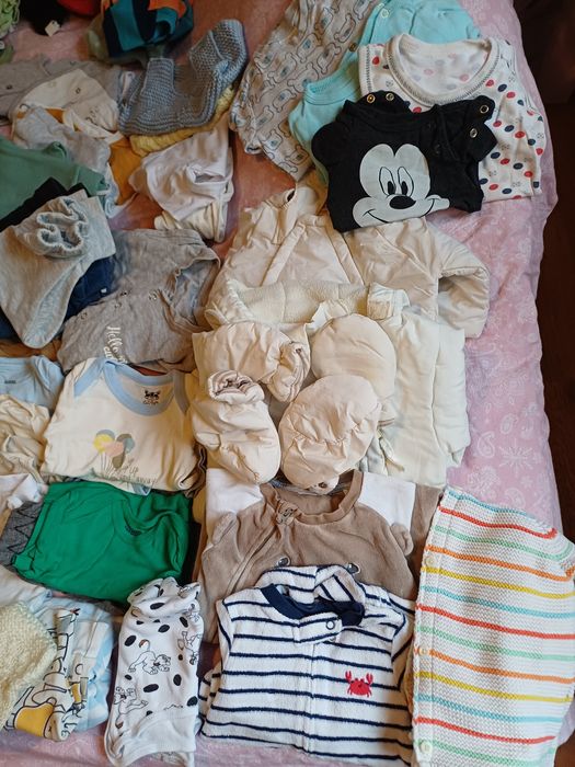 Бебешки дрешки за момче, р-р от 0 до 9 месеца