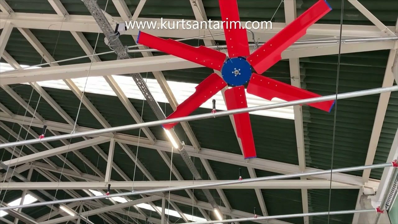 Вентилятор Потолочный горизонтальный "KURTSAN" диаметр 4 метр