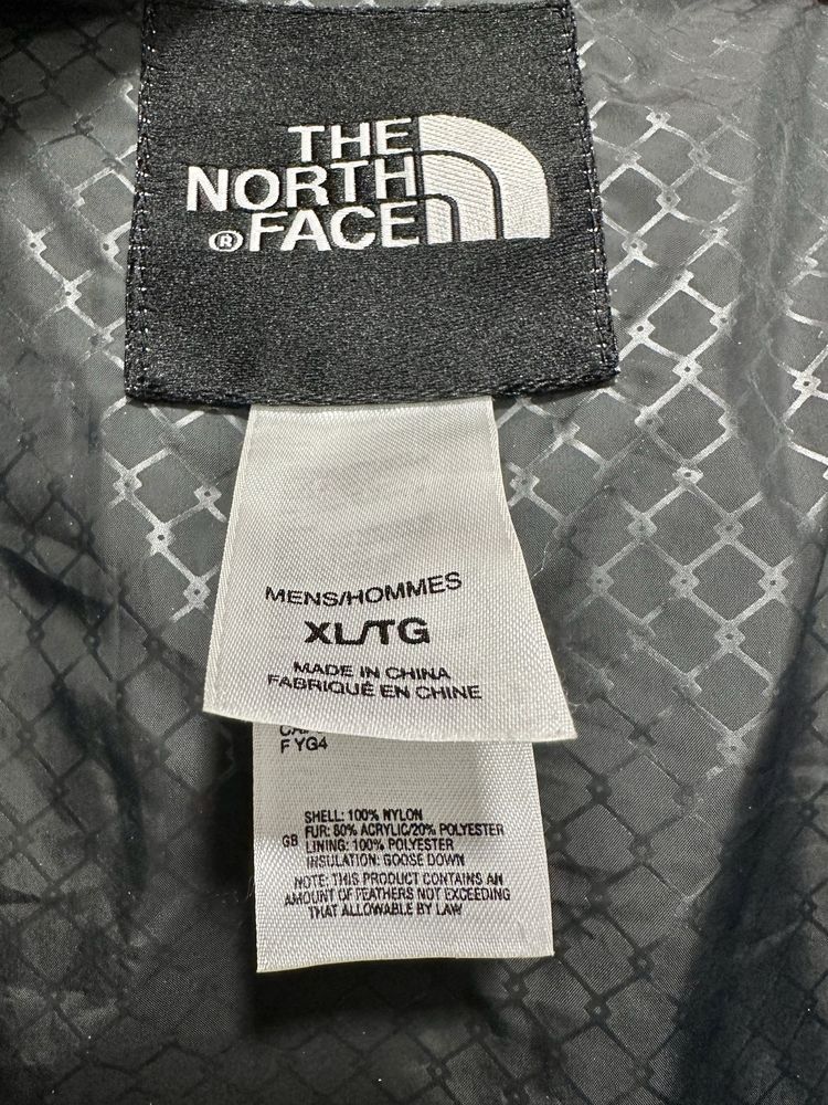 Оригинално яке с гъши пух The North Face тип Парка Размер XL