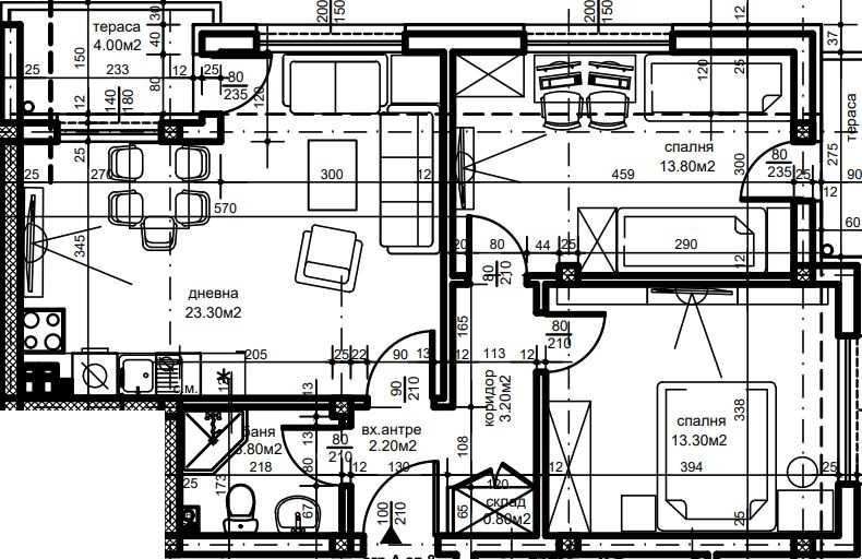 Продава се Тристаен апартамент в Пловдив, Западен - 97 кв.м за 927 €/кв.м - Снимка #1