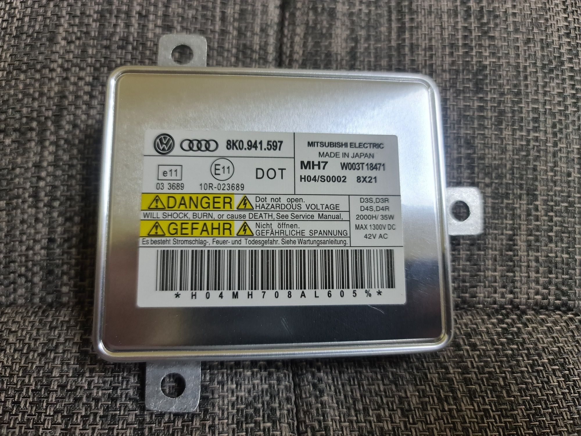 Balast Xenon VW, Audi 8K0 941 597  NOU, Original