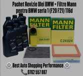 Pachet Revizie Ulei BMW + Filtre Mann pentru BMW seria 1 F20 F21) 116d