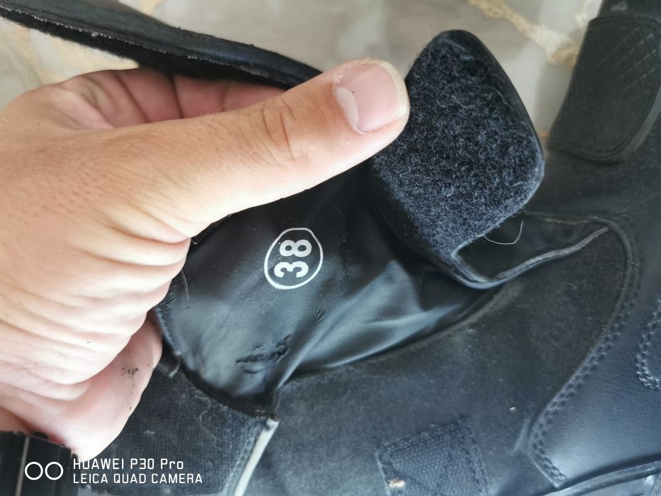 Ghete Moto M38 Talpică 25cm Piele