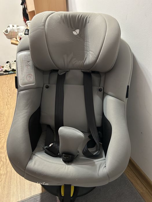 Scaun auto ISOFIX Joie Spin 360° Gray Flannel, rotativ, 0-18 kg, Gri