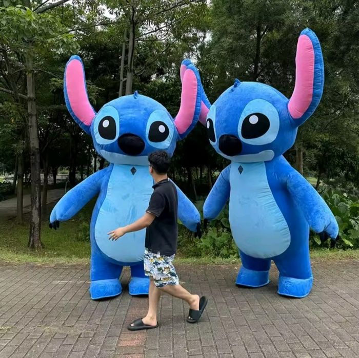 Mascota Stitch si Angel giganta gonflabila 2.6 metri pentru evenimente