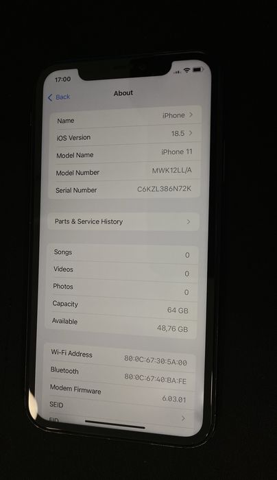 Apple iPhone 11 64Gb id-XXL3063