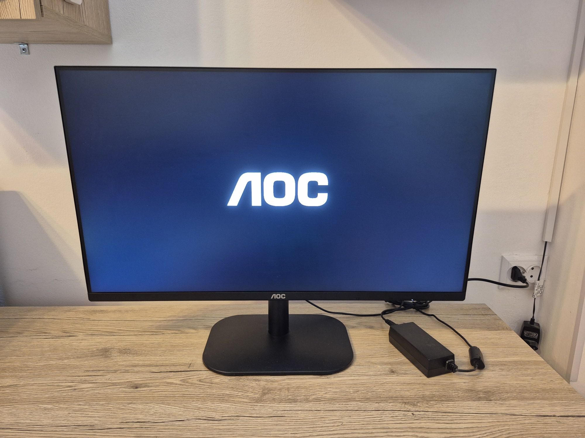 Monitor LED IPS AOC 27B2H/EU, 27" Full HD, 75Hz, Flicker Free, negru