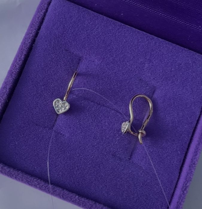 Детские золотые серьги