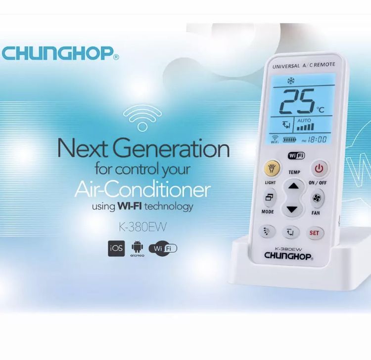 CHUNGHOP K-380EW – WiFi Смарт универсално дистанционно за климатици