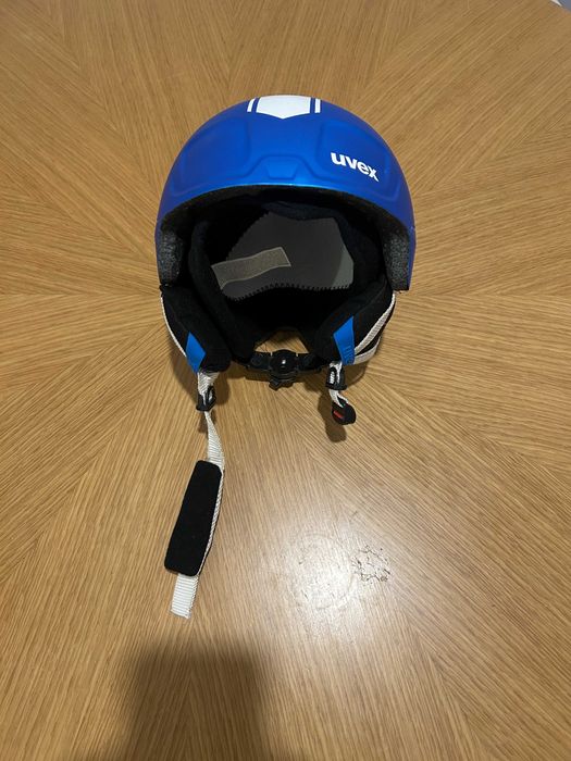 Vand salopeta ski Kabooki marime 110 +casca Uvex 51-55cm copil 4-5 ani