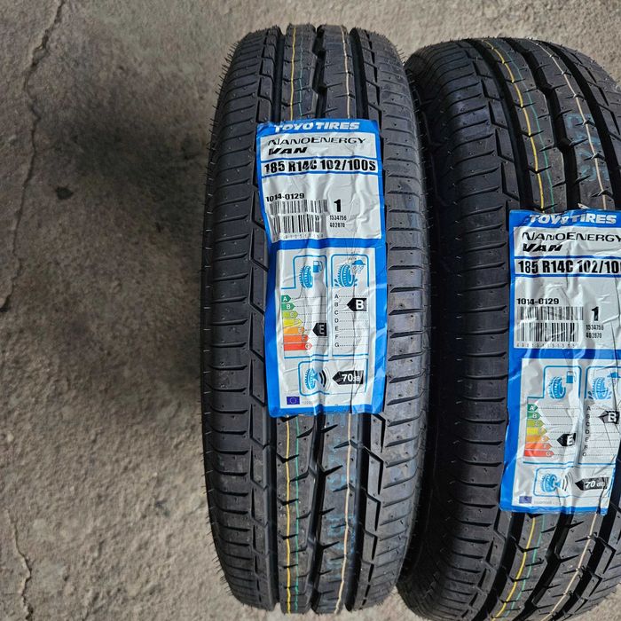 2 Нови бусови летни гуми 185R14C Toyo NanoEnergyVAN 102/100S 8PR Japan