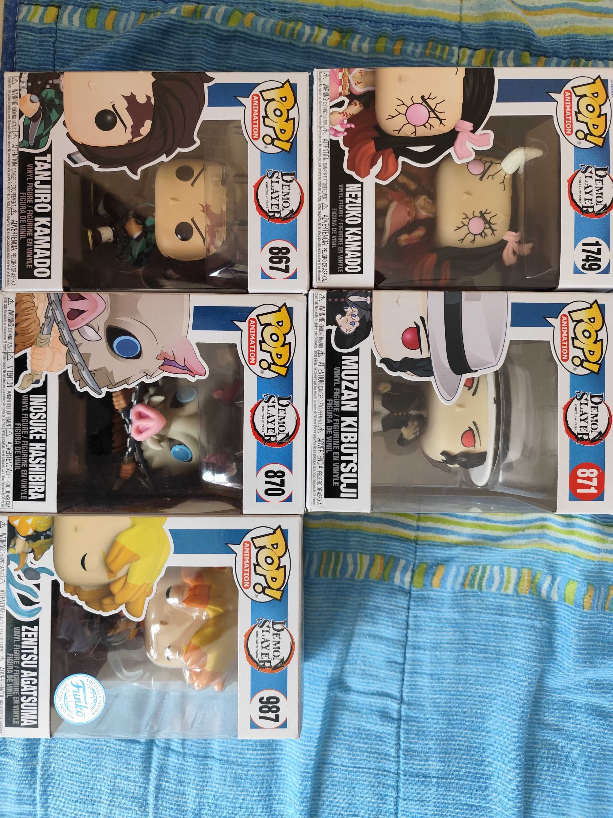 Funko pop figures. Demon slayer edition.