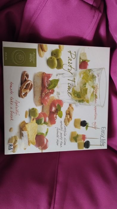 Set aperitiv mediteranean portelan și bambus