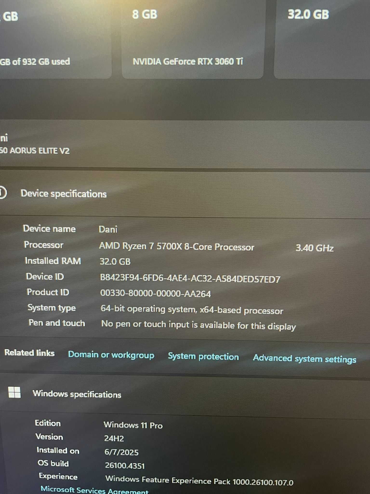 Pc Gaming RTX 3060Ti
