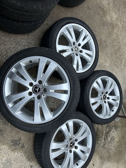 5х112 17 ски оргинални  за mercedes със зимни гуми