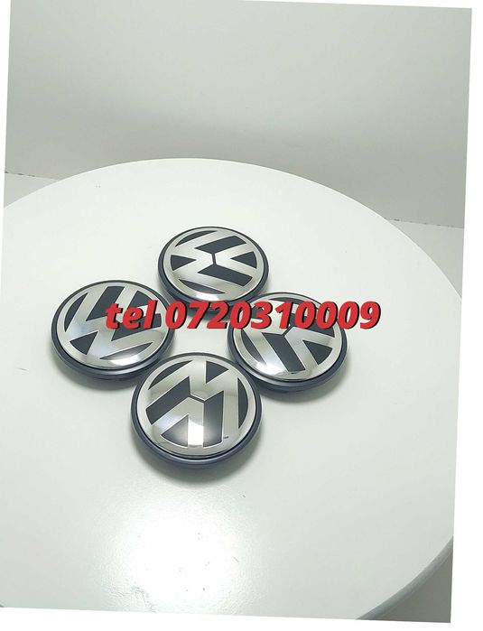Set 4 Buc Capace Janta Aliaj Negru Cu Argintiu Vw