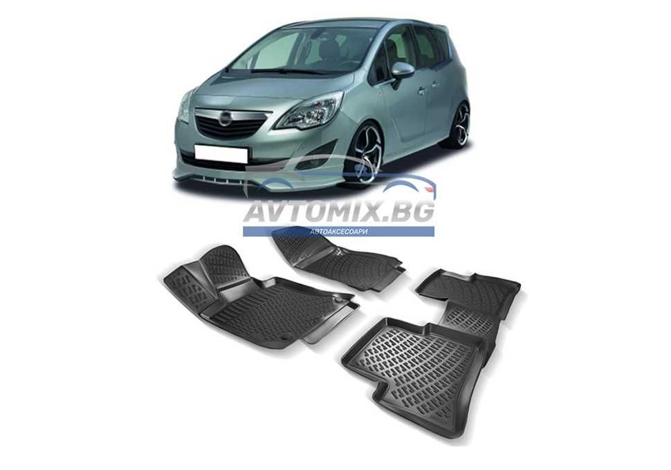Гумени стелки зa Opel Meriva B 2010-2017 г., RizLine