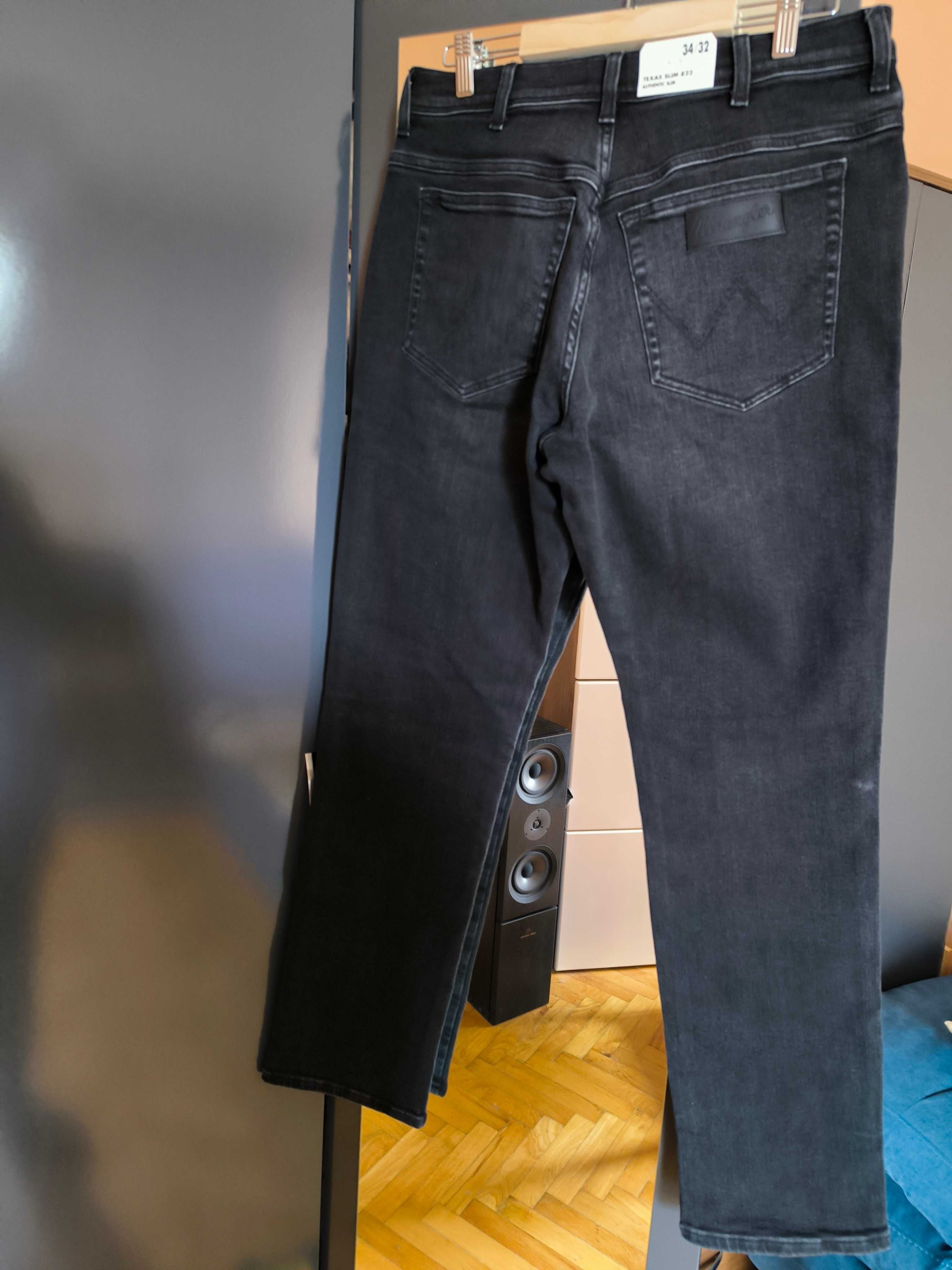 Wrangler Texas черни дънки 34x32 НОВИ