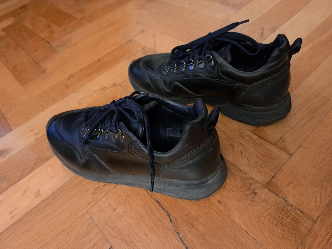 Pantofi casual bartati sneakers Bigotti din piele naturala, Italy