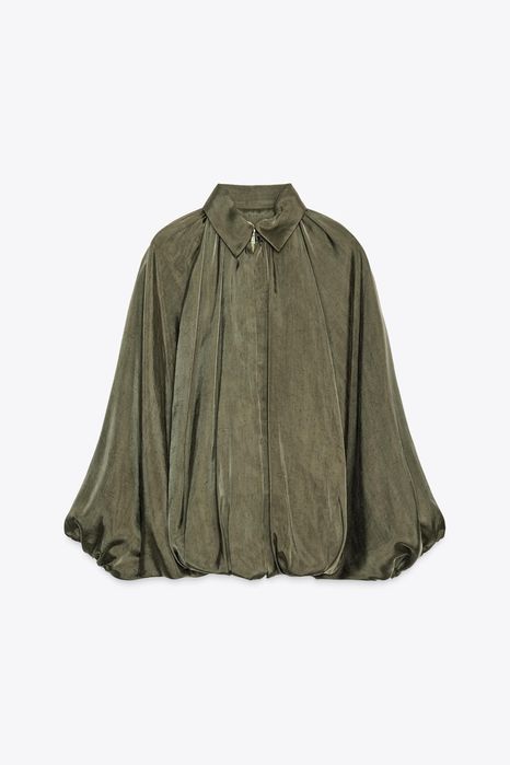 ZARA БОМБЪР ЯКЕ, цвят каки, есенно яке, размер S/M