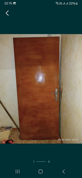 Дверь наружная 200на80 дуб,БЕЗ  КОСЯКа