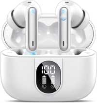 Căști wireless Csasan,Bluetooth 5.3 2023,stereo HiFi,40 ore,IP7,LED