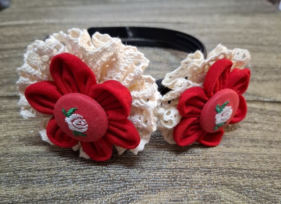 Коледни аксесоари за коса ръчно изработени