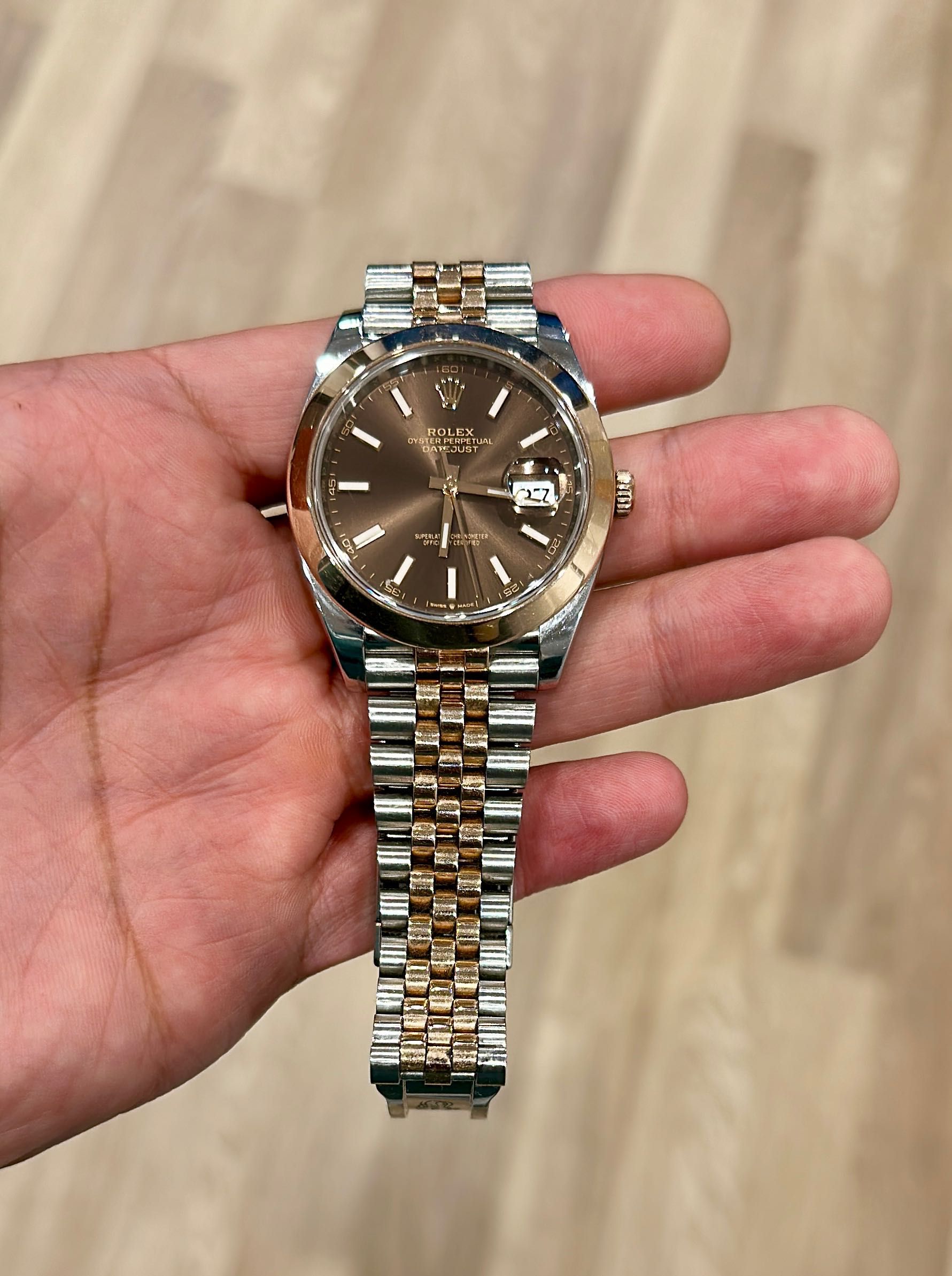 Vând Ceas Rolex DateJust Chocolate Rose Gold 18K