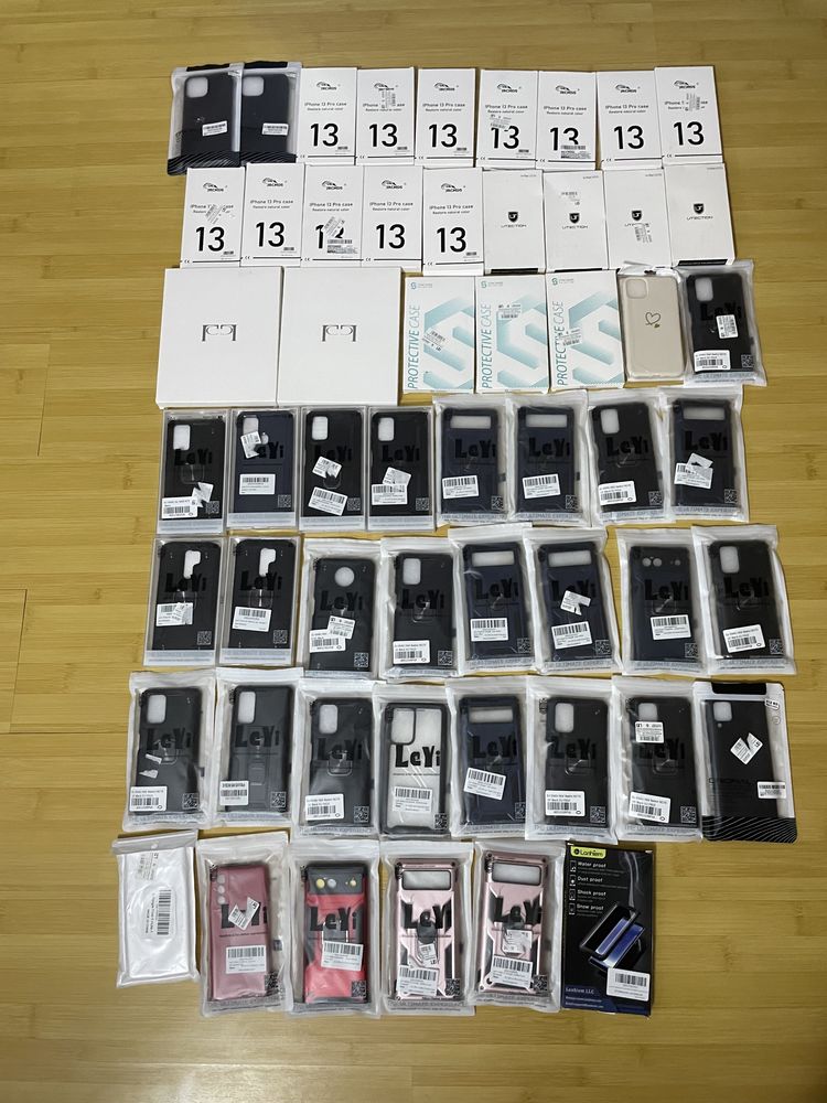 Lot de 50 de huse pentru telefon Iphone, Samsung, Xiaomi, Google