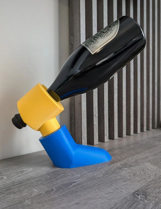 Suport sticlă de vin in stil lego