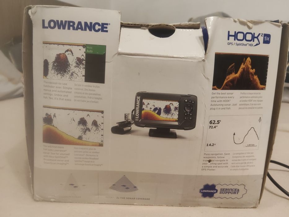 Vând sonar Sonar pescuit Lowrance HOOK2-5X SplitShot GPS