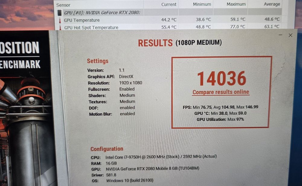 Laptop Gaming OMEN i7 RTX 2080 240Hz
