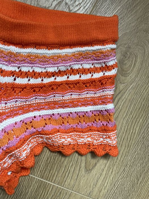 Pantaloni NOI H&M scurti crosetati 100% bumbac Marime XS