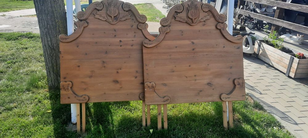 2 buc tablie pat - lemn masiv