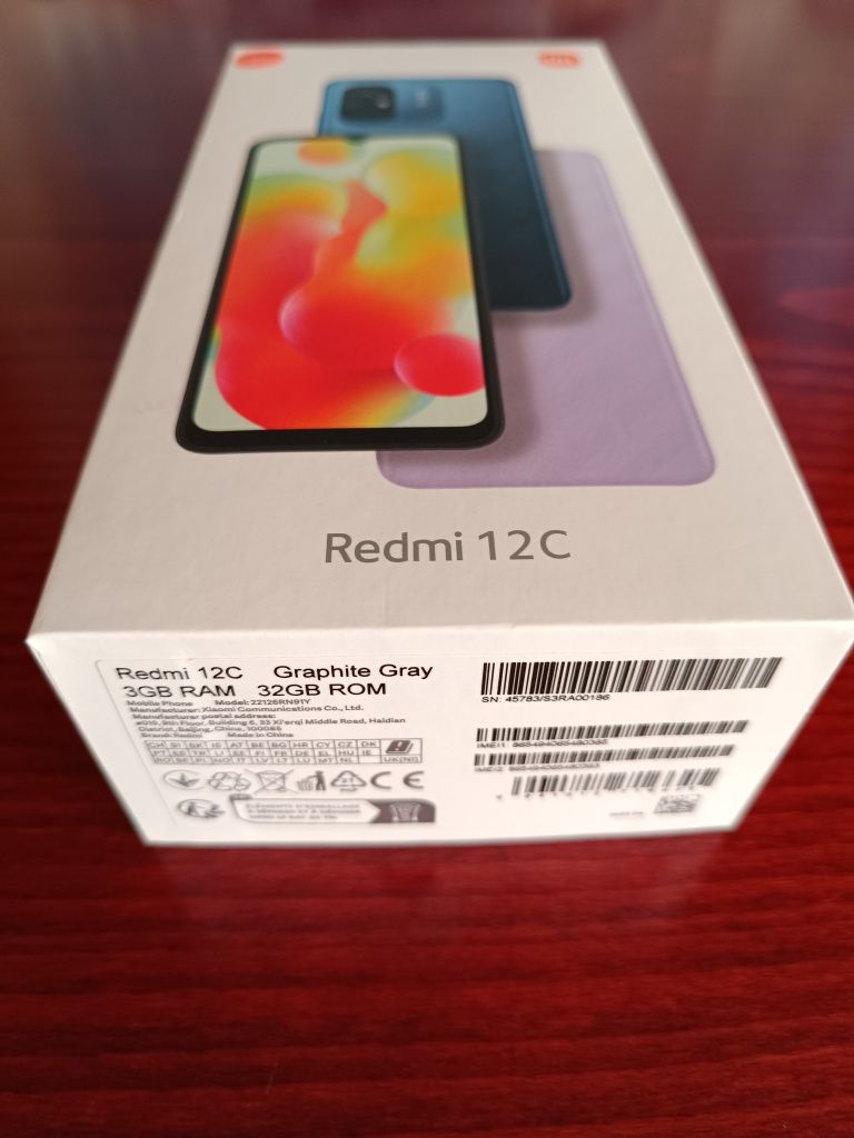 NEW Смартфон Xiaomi Redmi 12C, 32GB ROM, 3GB RAM, Graphite Gray, NEW
