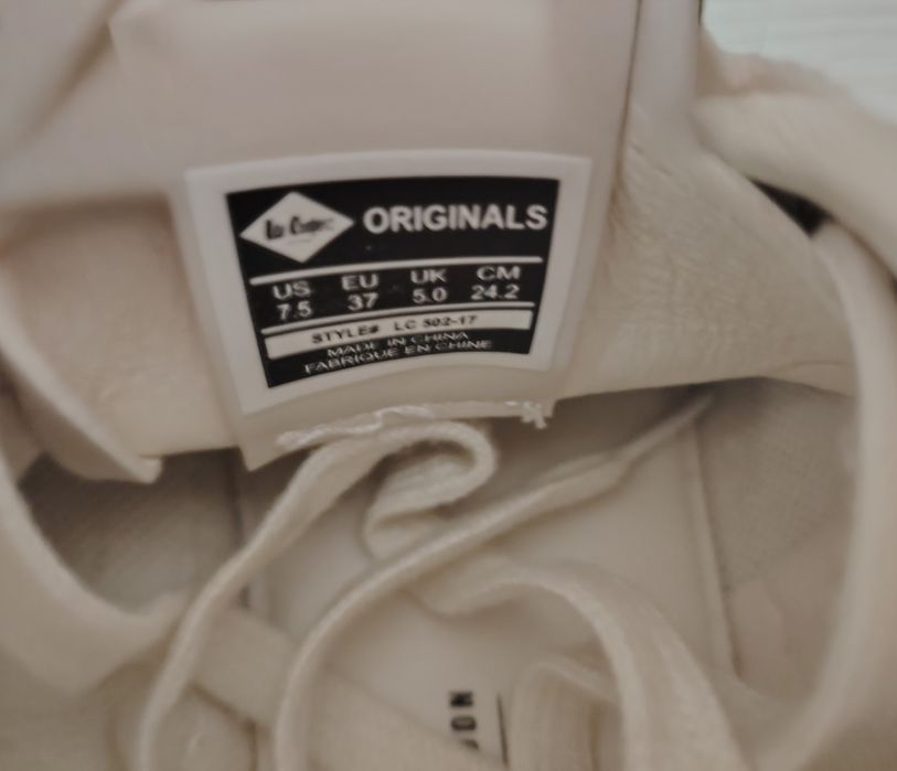 Дамски кецове Lee Cooper - светло бежови, 37- ми номер