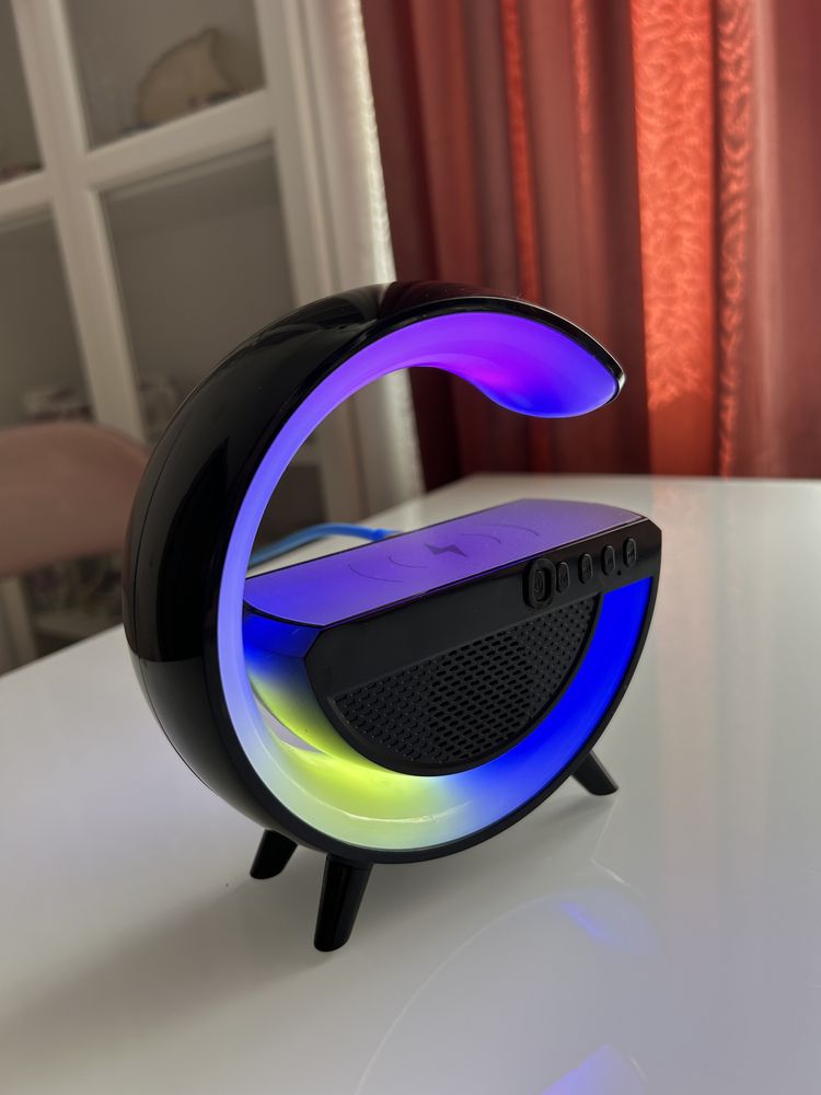 Incărcator wireless Boxă/Lampă 3in1