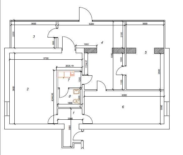 Под офис м.Буюк Ипак Йули 3-комн 1/4 90 м² 6-окон без ремонта 2-линия