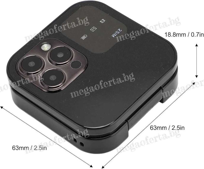 Мобилен Телефон i16 PRO Мини с Две Сим Карти