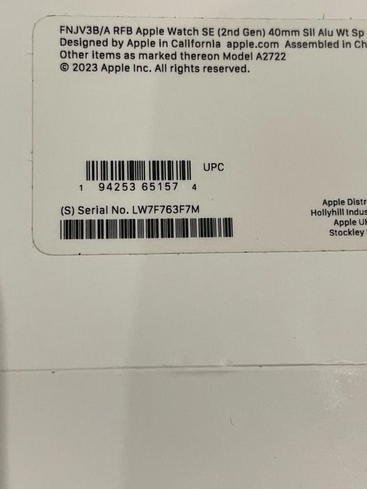 Apple watch 2nd gen 40mm GPS