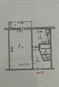 Продам 1 ком квартиру