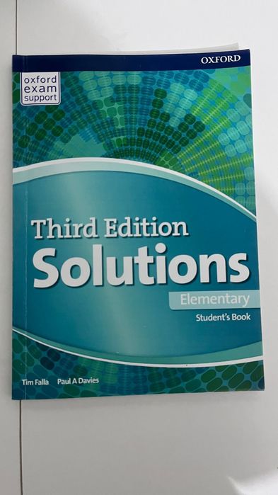Student book Solutions Elementary книга для обучения английского