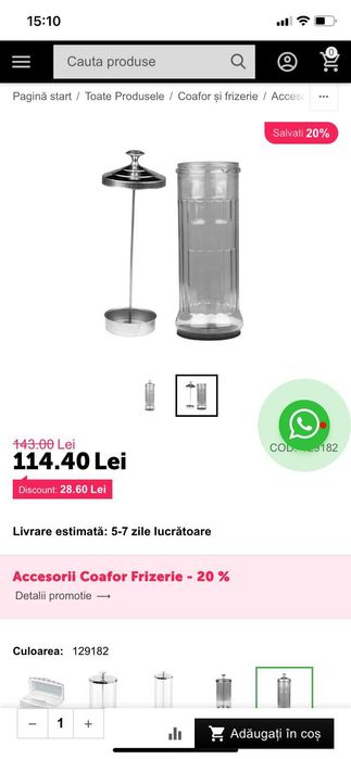 Accesorii frizerie de vanzare